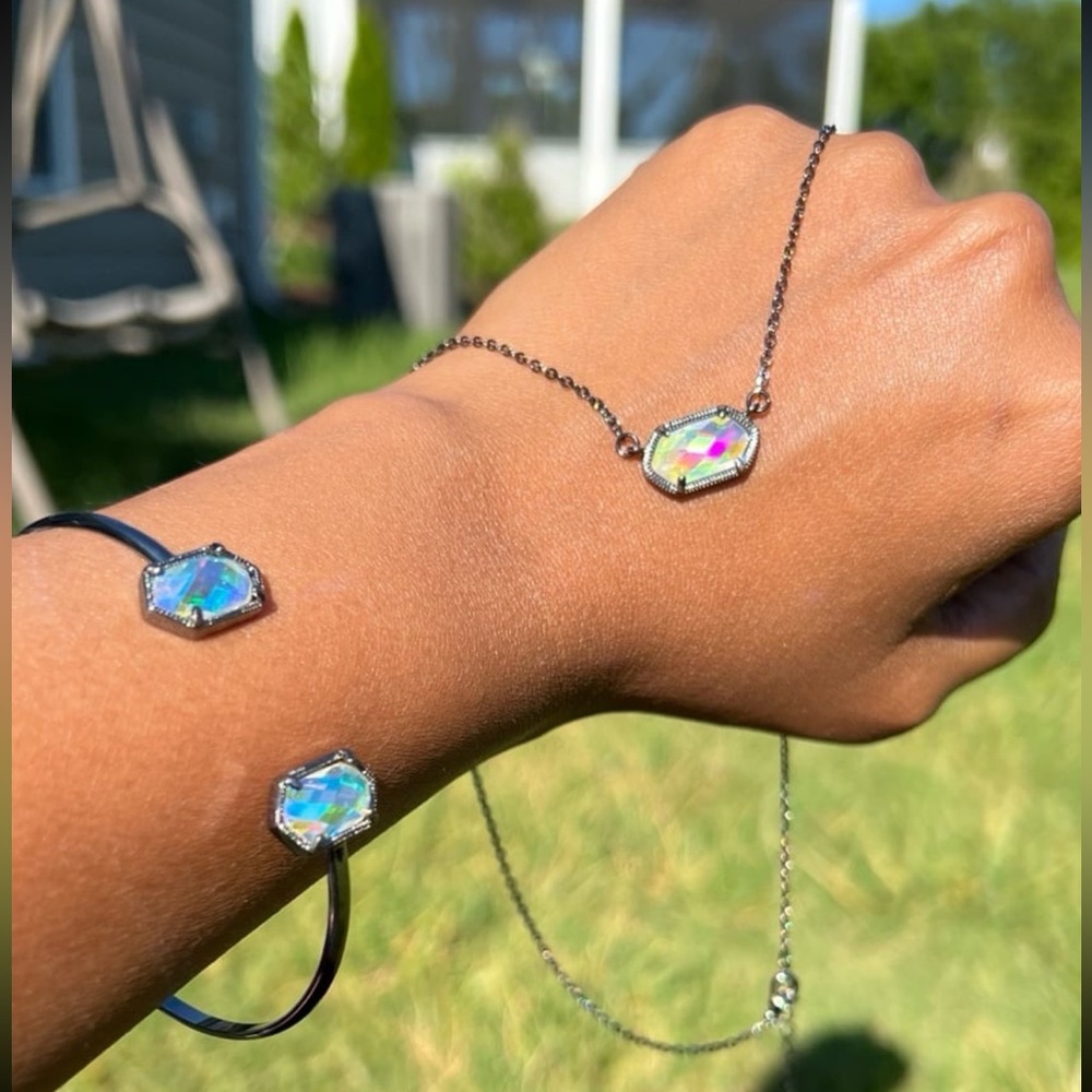 Hematite Finish Ab Swarovski Elements Necklace - image 6